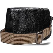 Zwarte Leren Schoudertas Tara Gianni Chiarini , Black , Dames