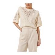 Witte Pullover Trui Stijlvol Comfortabel Copenhagen Muse , Beige , Dam...