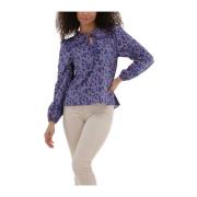 Philippa Blouse in Kobalt Moliin , Multicolor , Dames