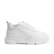 Witte Leren Platform Sneakers Copenhagen Studios , White , Dames