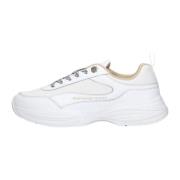 Witte Chunky Runner Lage Sneakers Tommy Hilfiger , White , Dames