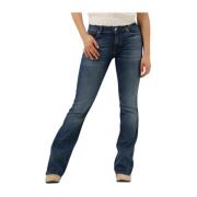 Bootcut Flared Jeans Blauw 7 For All Mankind , Blue , Dames