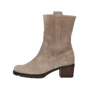 Beige Suède Enkellaarsjes 806 Gabor , Beige , Dames