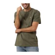 Groene Embro Badge Tee Calvin Klein , Green , Heren