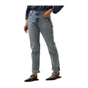 Lichtgewassen Rider Mom Jeans Lee , Blue , Dames