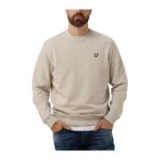 Heren Crew Neck Sweatshirt Lyle & Scott , Beige , Heren