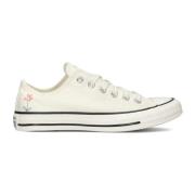 Witte Canvas Lage Sneakers Converse , White , Dames