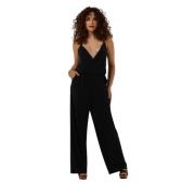 Zwarte Strap Jumpsuit Selected Femme , Black , Dames