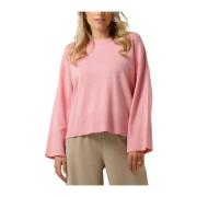 Rachelle Pullover Langemouw Roze Top Moss Copenhagen , Pink , Dames