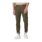 Heren Groene Chino Broeken Jump Alberto , Green , Heren