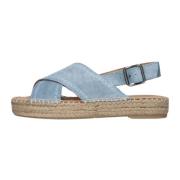 Denim Blauwe Sandalen Mondi Sun Via Vai , Blue , Dames