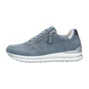 Blauwe Lage Sneaker Comfort Collectie Gabor , Blue , Dames