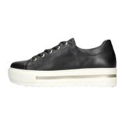 Zwarte Lichtgewicht Platform Sneakers 496 Gabor , Black , Dames