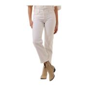 Off-White Straight Leg Jeans Scotch & Soda , White , Dames