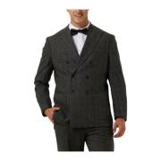 Grijze Comfortabele Moderne Heren Blazer Selected Homme , Gray , Heren