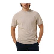 Heren Polo & T-shirt Mock Neck Selected Homme , Beige , Heren