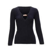 Pre-owned Wool tops Gucci Vintage , Black , Dames