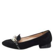 Pre-owned Velvet flats Miu Miu Pre-owned , Black , Dames