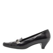 Pre-owned Leather heels Prada Vintage , Black , Dames
