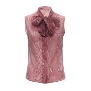 Pre-owned Polyester tops Gucci Vintage , Pink , Dames