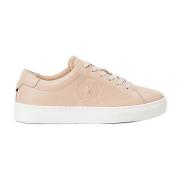 Beige Crest Sneakers voor Vrouwen Tommy Hilfiger , Beige , Dames