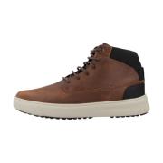 Stijlvolle Lace-up Laarzen Geox , Brown , Heren