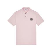 Roze Polo Slim Fit Stone Island , Pink , Heren