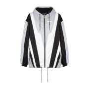 Zwarte Windbreaker Jas Ss23 Balmain , Multicolor , Heren