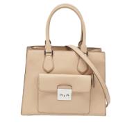 Pre-owned Leather totes Michael Kors Pre-owned , Beige , Dames