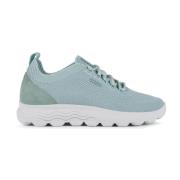 Groene Veterschoenen voor Vrouwen Geox , Green , Dames