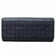 Pre-owned Leather wallets Loewe Pre-owned , Blue , Dames