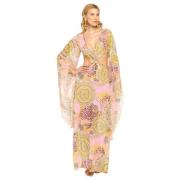 Pretty Lange Jurk Cover Up 4Giveness , Pink , Dames
