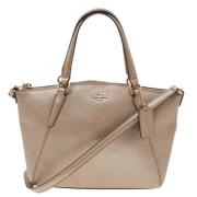 Pre-owned Leather shoulder-bags Coach Pre-owned , Beige , Dames