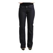 Laagbouw Straight Denim Jeans Exte , Blue , Dames