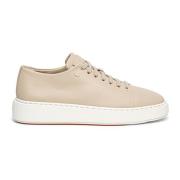 Leren Tennissneaker Santoni , Beige , Dames