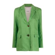 Sofia Groene Linnen Blazer Max Mara , Green , Dames