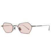 Brushed Silver/Cafe` Pink Sunglasses Matsuda , Gray , Unisex