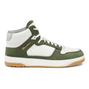 Luxe Sneak-Air High Top Sneaker Santoni , Green , Heren