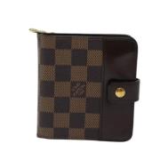 Pre-owned Canvas wallets Louis Vuitton Vintage , Brown , Dames