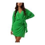 Groene Draped Mini Jurk Freebird , Green , Dames