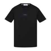 Logo T-shirt Stone Island , Black , Heren