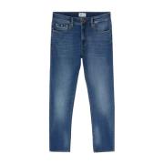 Blauwe Skinny Denim Jeans GAS , Blue , Heren