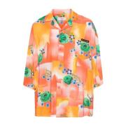 Boxy Hawaiian Shirt met Print Martine Rose , Multicolor , Heren