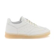 Leren Court Sneakers met Geperforeerde Zijkanten MM6 Maison Margiela ,...