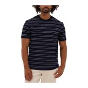 Heren Polo & T-shirts Curve Stripe Tee Anerkjendt , Blue , Heren