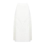 Witte Midi Rok Chloé , White , Dames