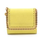 Pre-owned Leather wallets Stella McCartney Pre-owned , Yellow , Dames
