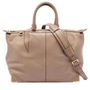 Pre-owned Leather totes Alexander Wang Pre-owned , Beige , Dames