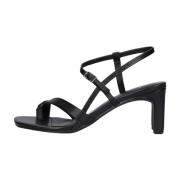 Strappy Luisa Sandal Zwart Leer Vagabond Shoemakers , Black , Dames