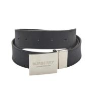 Pre-owned Leather belts Burberry Vintage , Blue , Dames